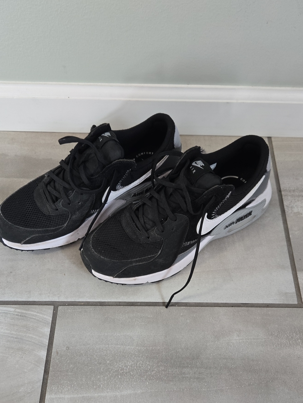Nike Men’s Black and White Low-Top Sneakers